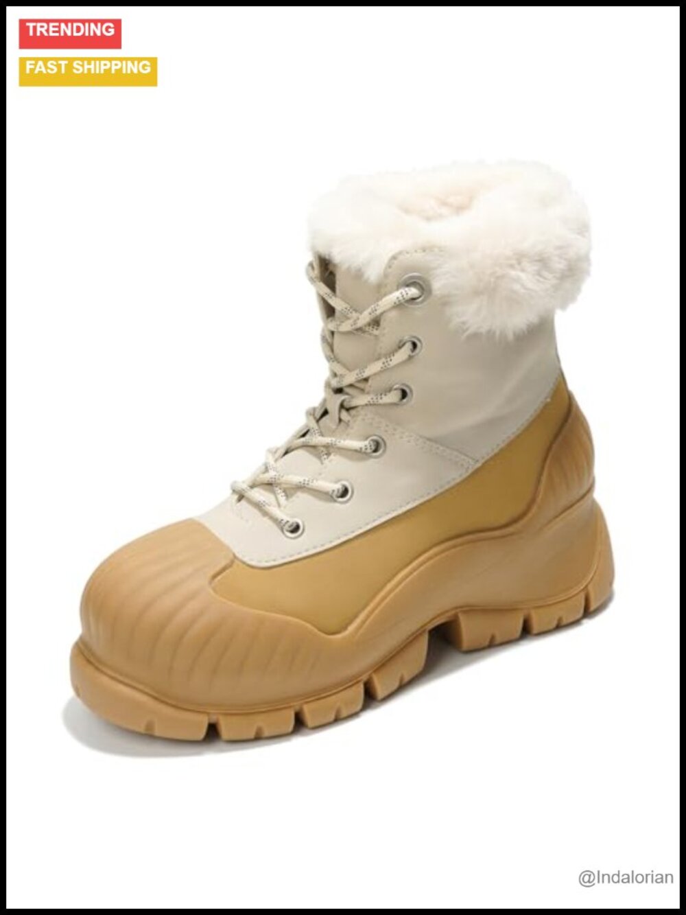 Project Cloud Waterproof Genuine Leather Platform Winter Snow Boots Memory Foam